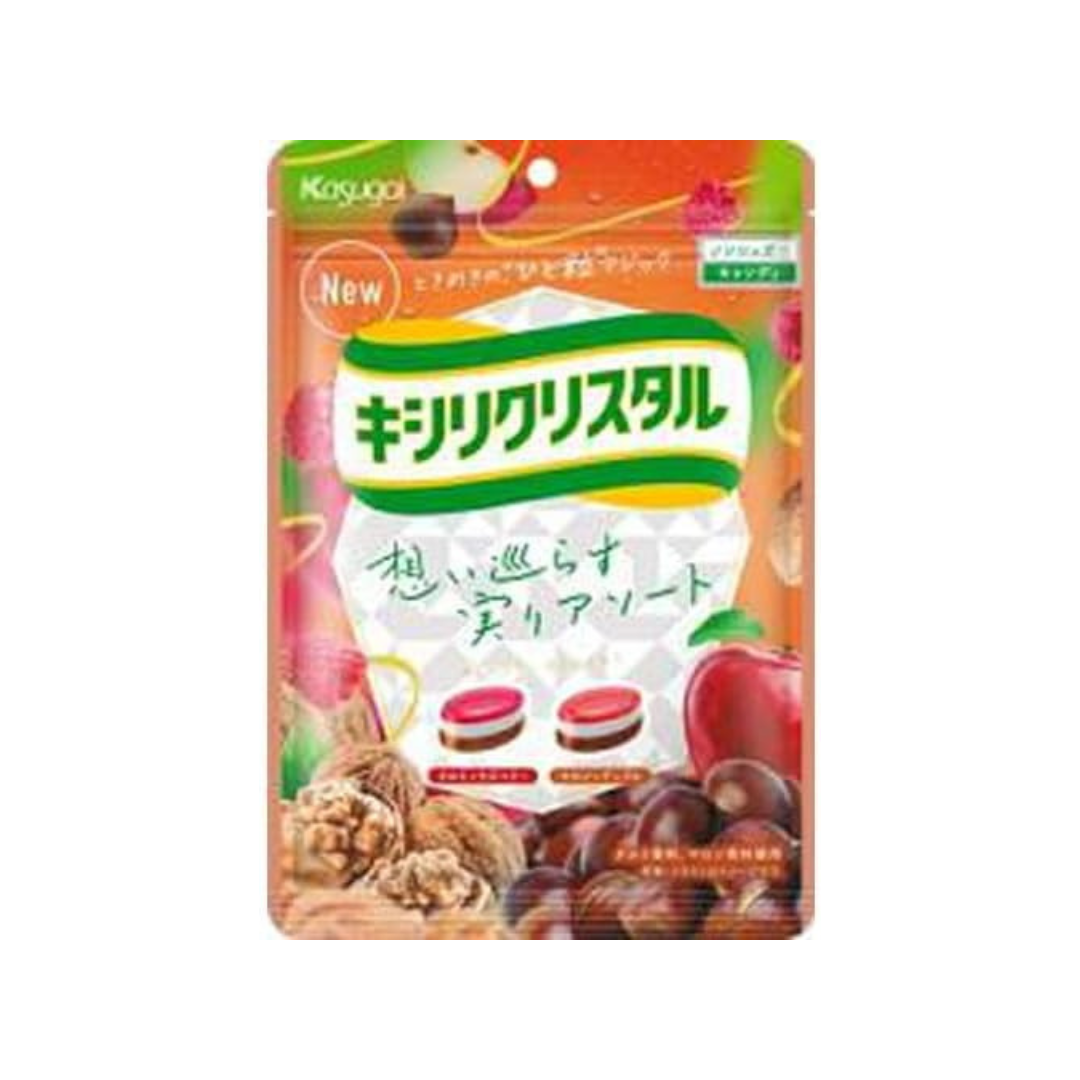 Kasugai Seika Kisyl Crystal Fruitful Assortment Candy  (63 g) | Pack of 3 | Made in Japan
