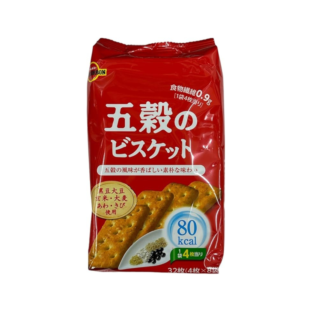 Bourbon Five Grain Biscuits 160g | Pack of 2 | Made in Japan
