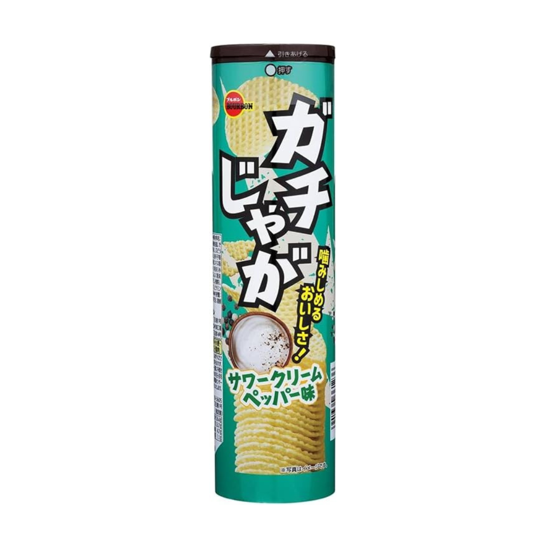 Bourbon Gachijaga Sour Cream Pepper Flavor 98g | Pack of 3 | Made in Japan