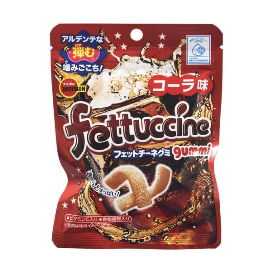 Bourbon Fettuccine Gummy Cola Flavor 50g | Pack of 3