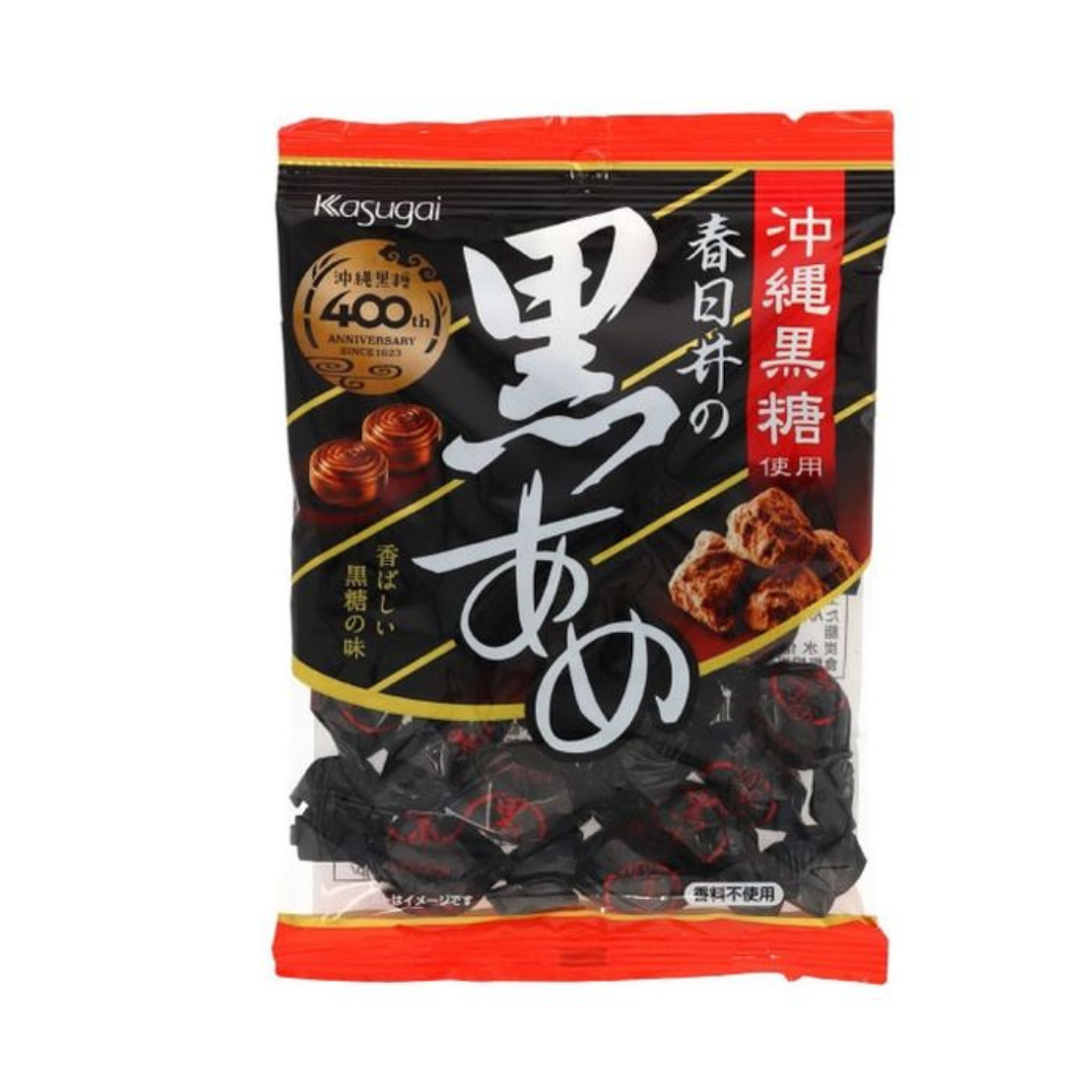 Kasugai Seika Okinawa Black Candy (134 g) | Pack of 2 | Made of Japan