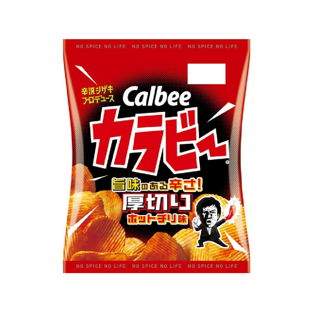 Calbee Karabee Thick-Sliced Hot Chili Flavor 55g