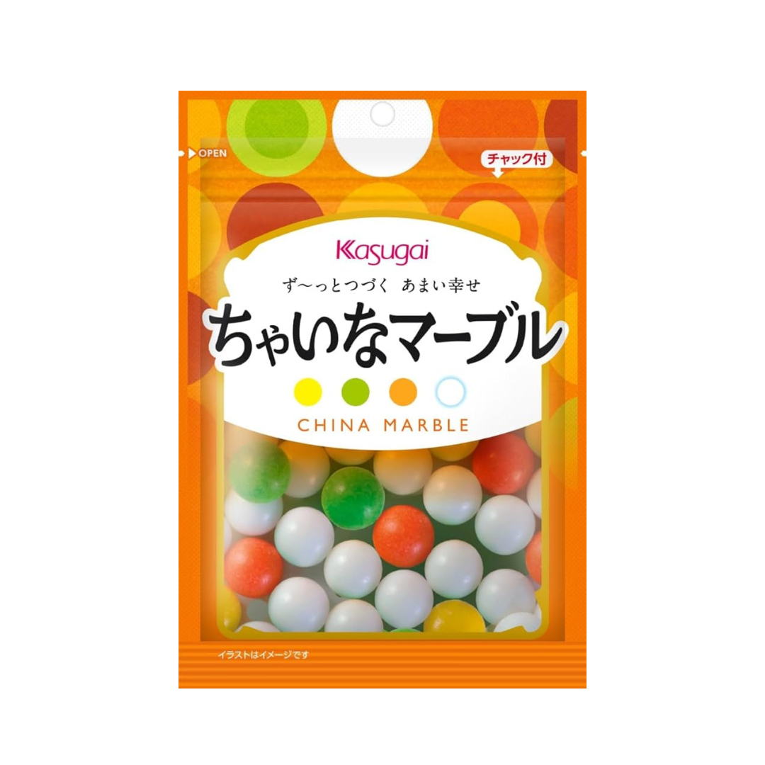 Kasugai Seika R Chai Marble Candy (71 g) | Pack of 2 | Made in Japan