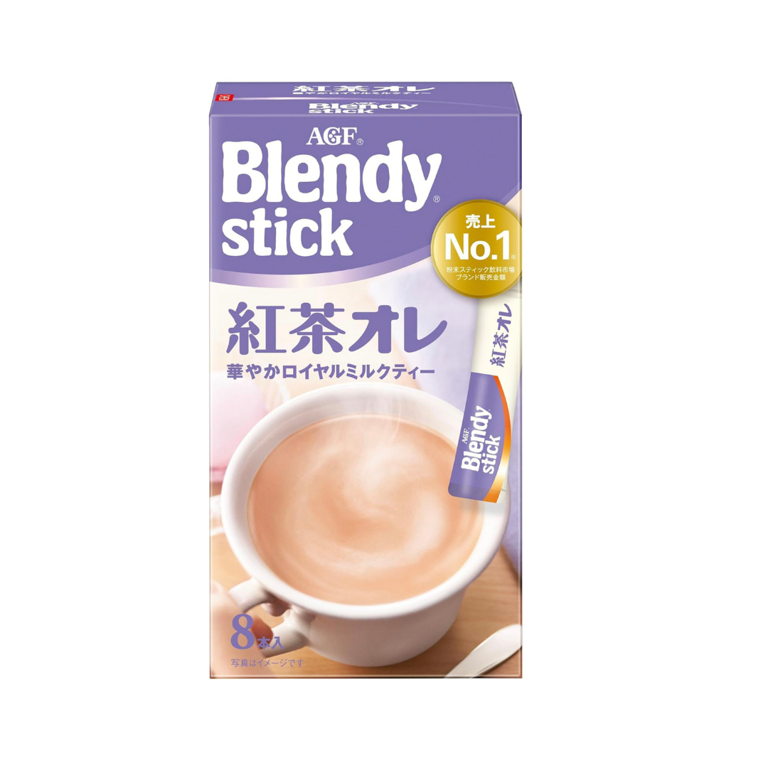 AGF Blendy Stick Tea Me 8 Sticks [Milk Tea] | Made in Japan | Instant Tea