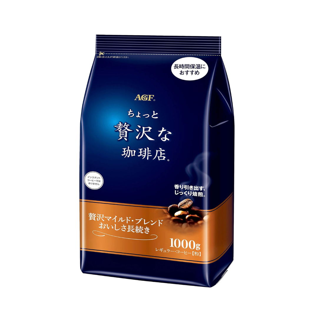 AGF A Little Luxurious Coffee Shop Regular Coffee Powder Luxurious Mild Blend | Made in Japan | Japanese Coffee Powder