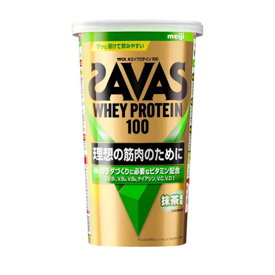 SAVAS Whey Protein 100 Matcha Flavor 280g Meiji