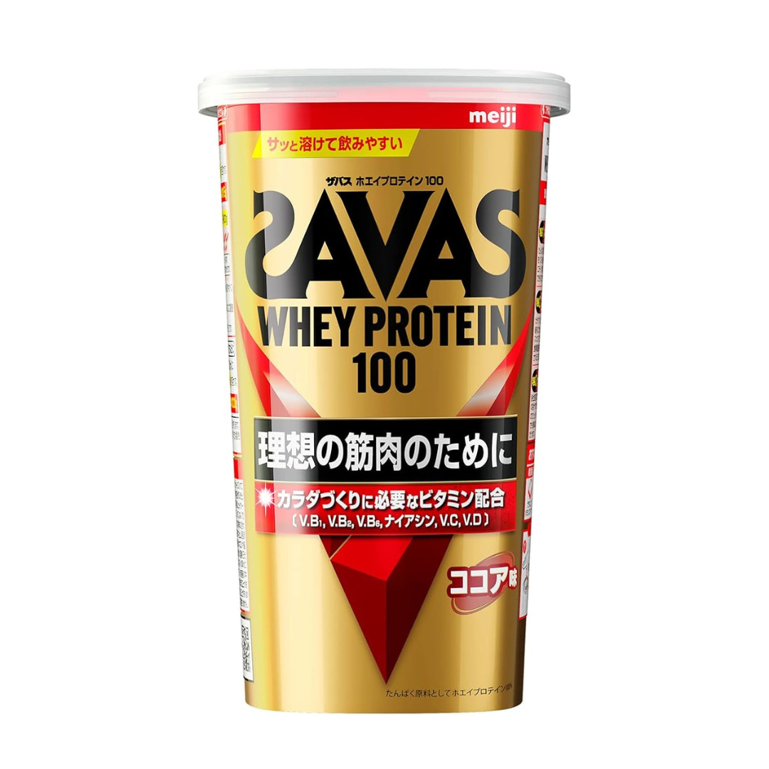 SAVAS Whey Protein 100 Cocoa Flavor 280g Meiji