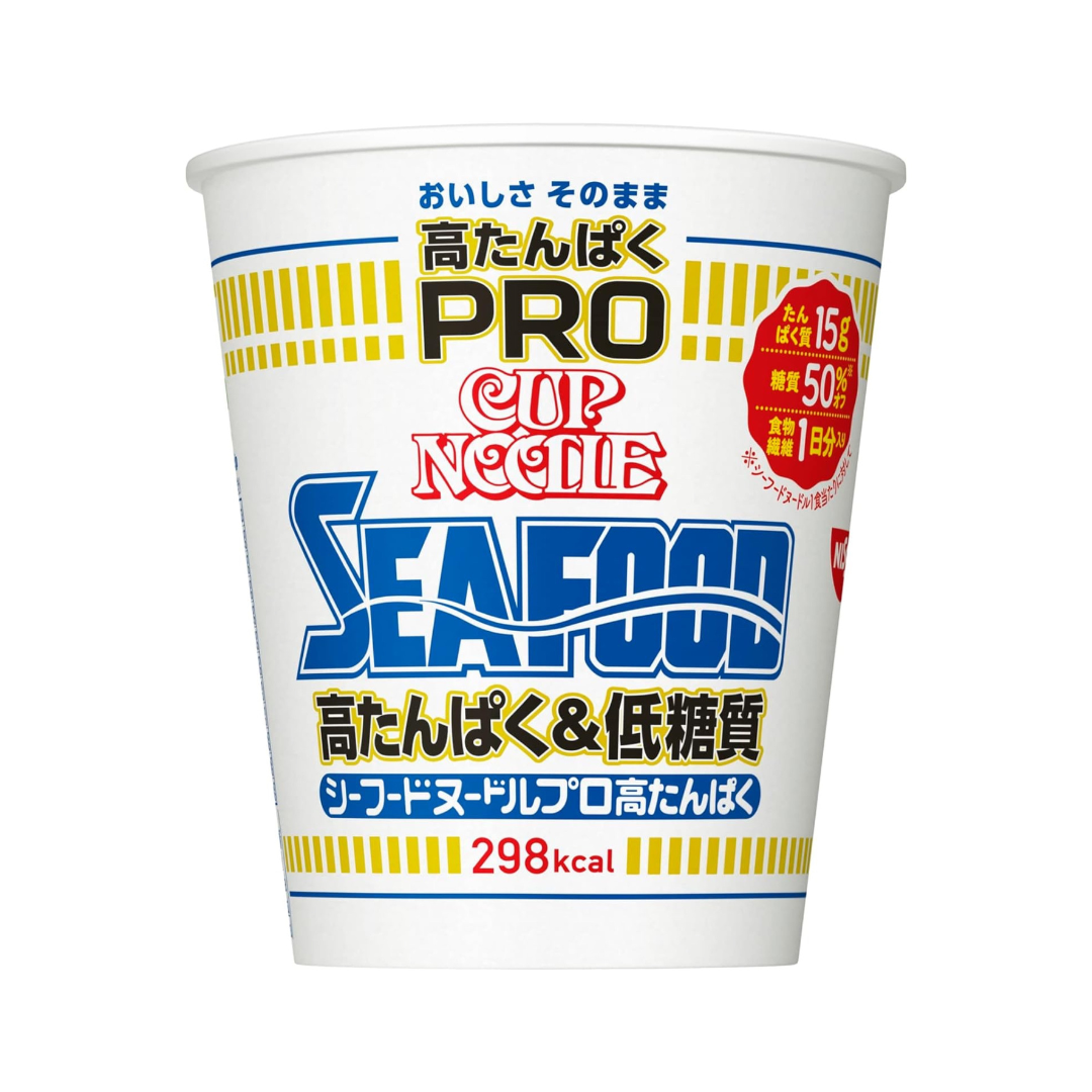 Nissin Foods Cup Noodles PRO High Protein &amp; Low Carbohydrate Seafood Noodles