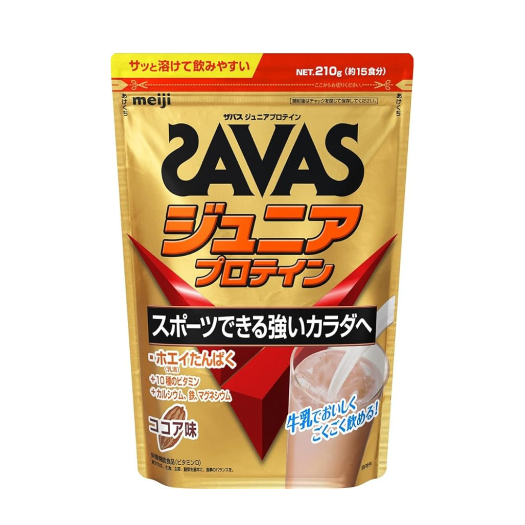 SAVAS Junior Protein, Cocoa Flavor, 7.4 oz (210 g), Meiji