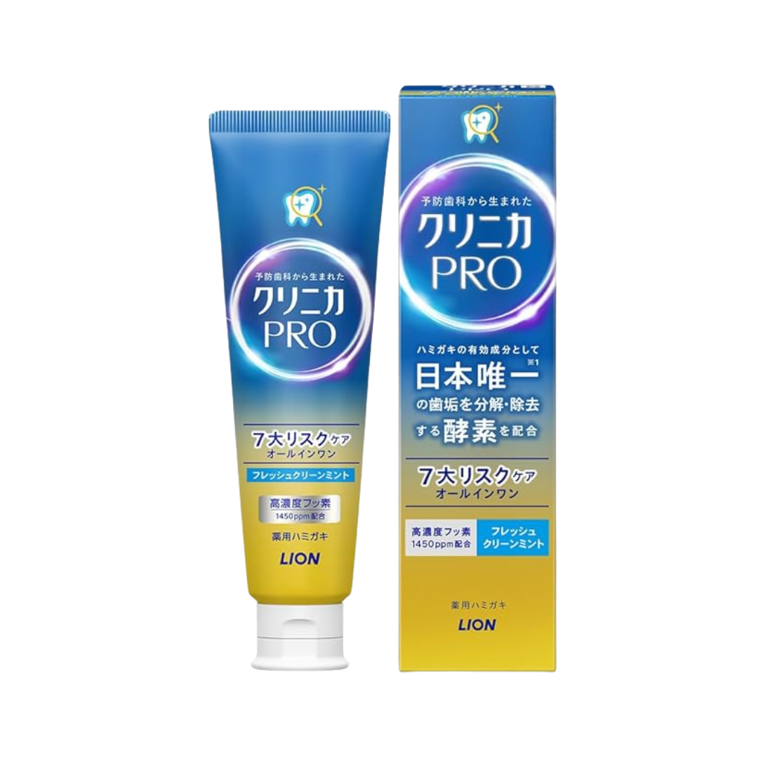 Clinica PRO (Quasi Drug) All-in-One Toothpaste, Fresh Clean Mint, Toothpaste, Fluorine, Periodontal Disease, 3.3 oz (95 g) x 2 Packs