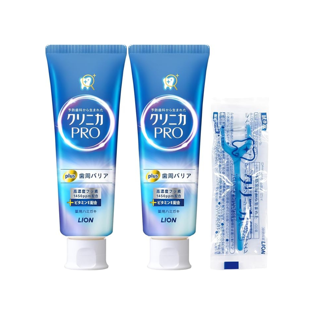 Clinica Pro Plus Periodontal Barrier Toothpaste, Natural Green Mint, 3.3 oz (95 g) x 2