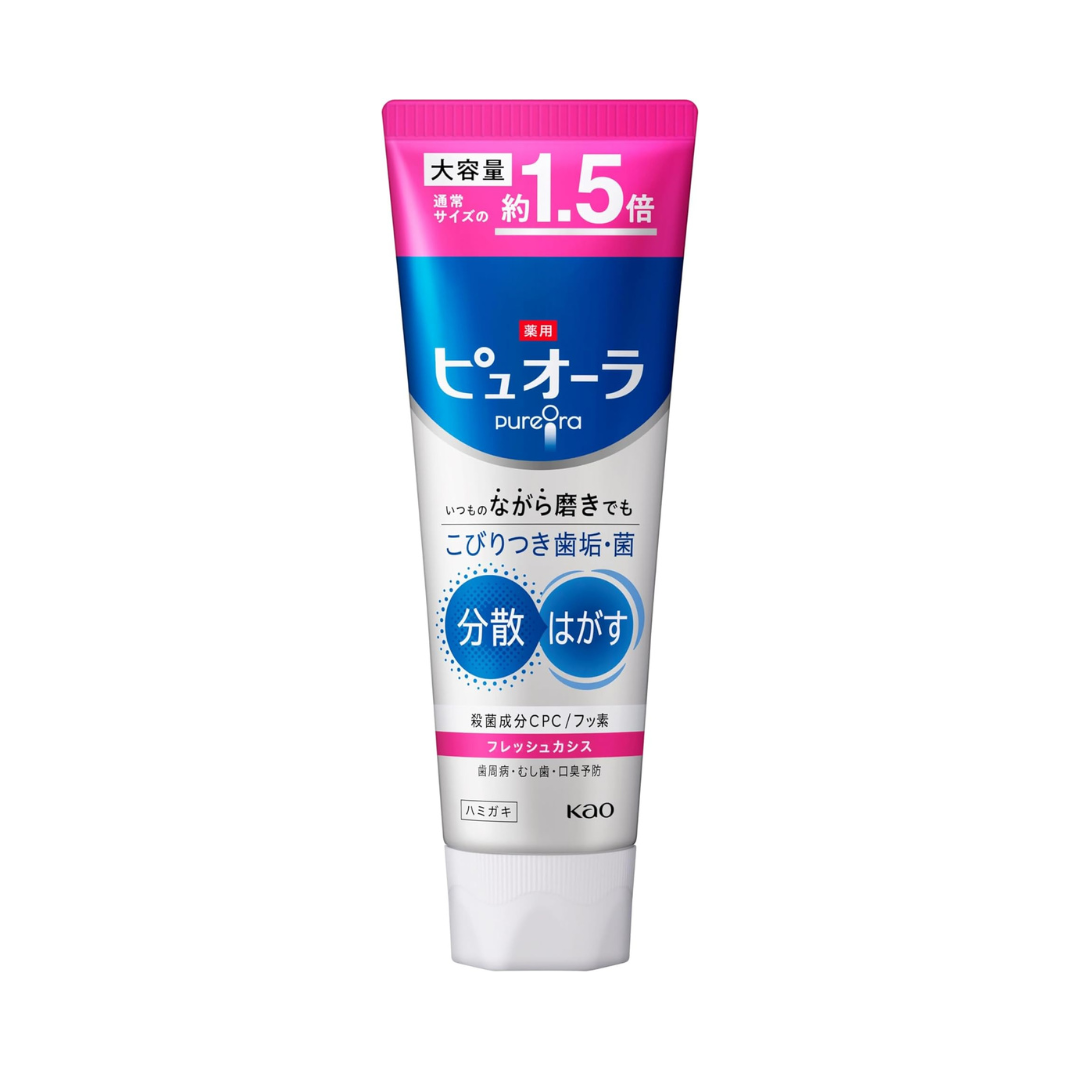 Medicated Puora Toothpaste, Fresh Blackcurrant, Large Capacity, 6.1 oz (170 g)