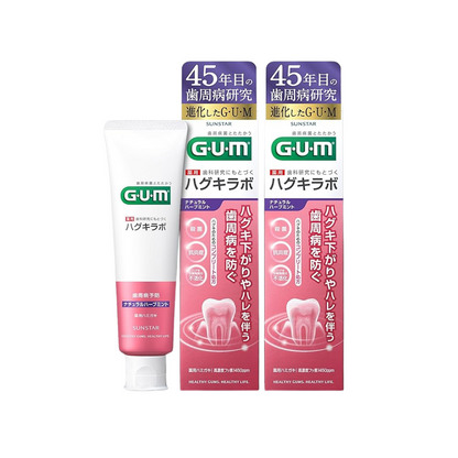 GUM (Quasi-drug) Hug Lab, Periodontal Disease Prevention, Medicated Toothpaste, Natural Herb Mint,