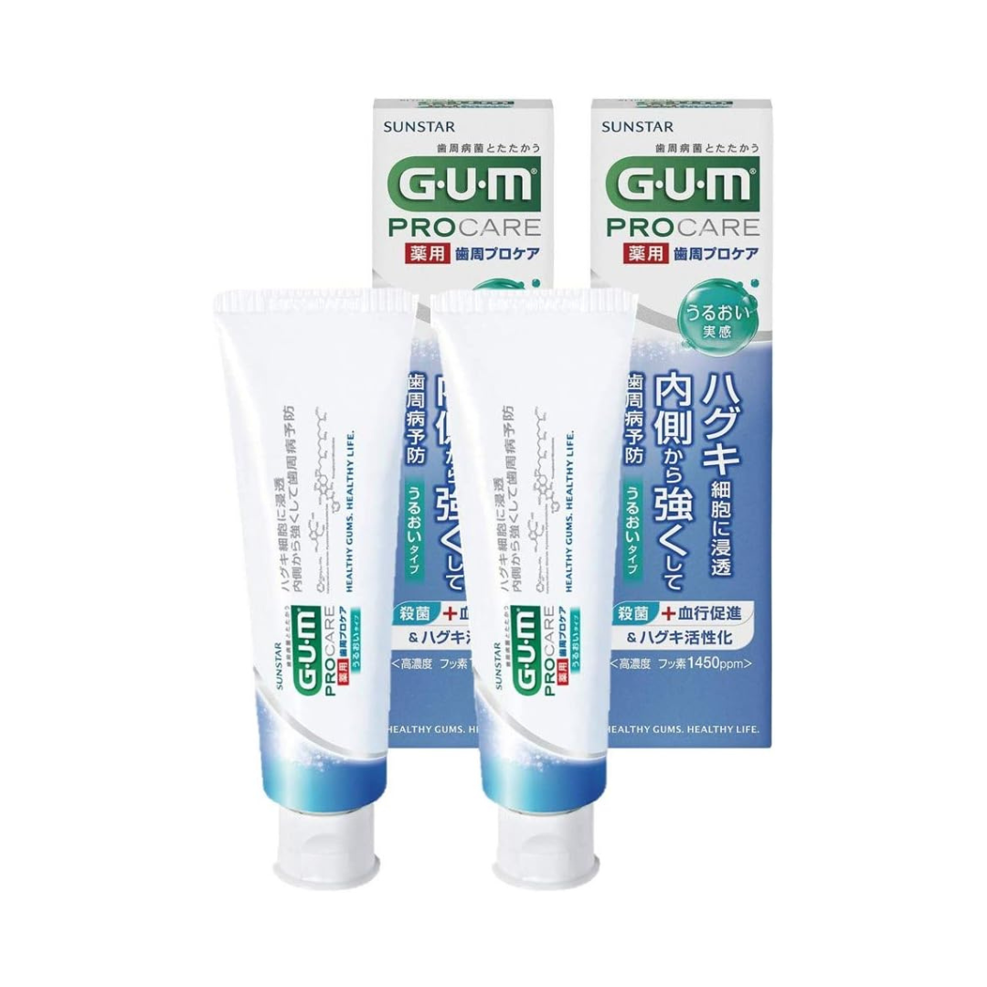 GUM (Gum) [Quasi-Drug] Periodontal Procare, Periodontal Disease Prevention, Pug Care Medicated Toothpaste, Dental Paste, Moisturizing Feeling Type, Medical Watery Mint Type, 3.0 oz (85 g) x 2 Packs