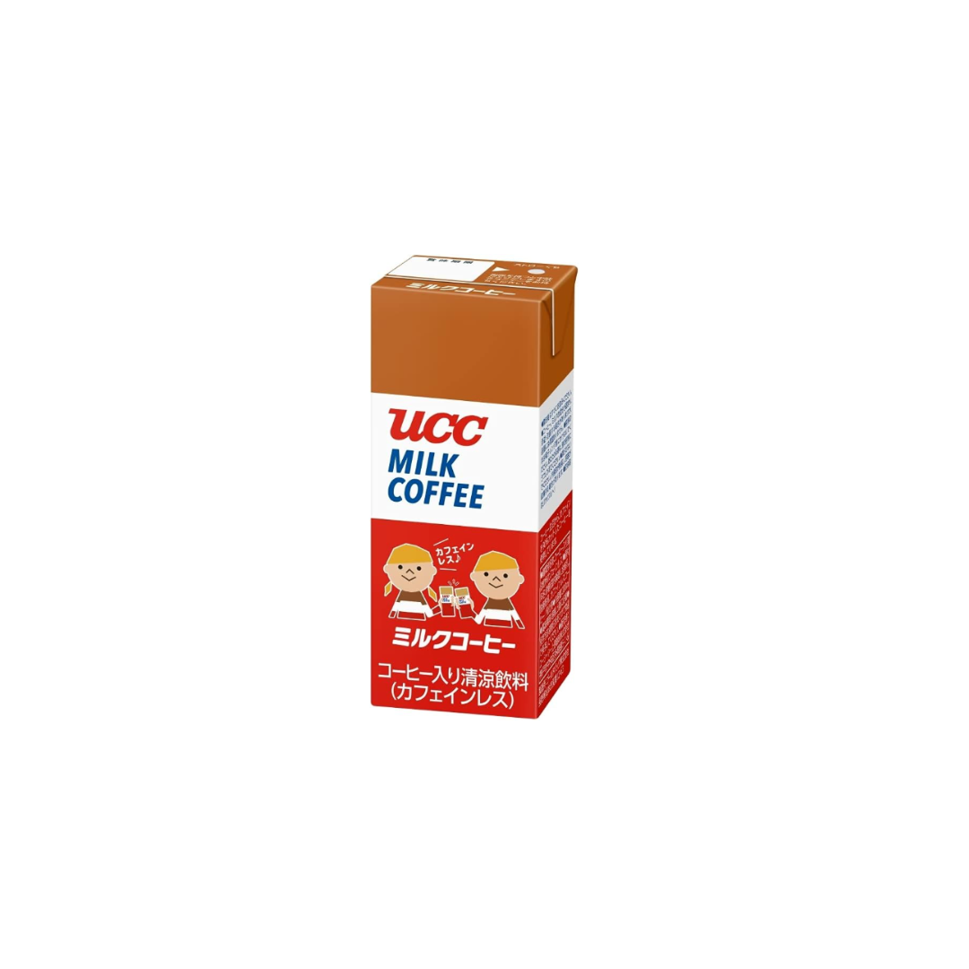 UCC Liquid Milk Coffee Caffeinated – Paper Pack, 200 ml x 24 Bottles