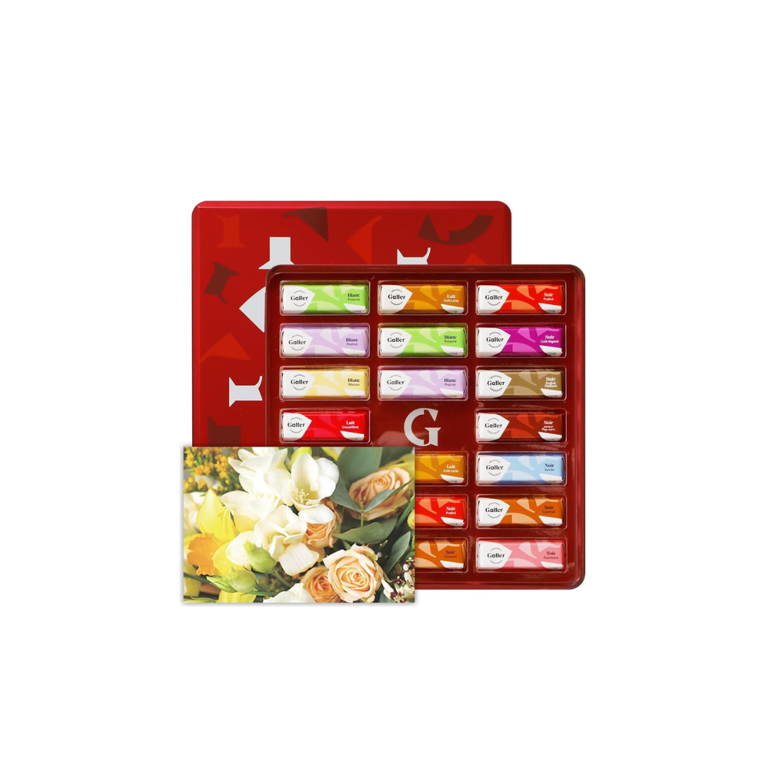 Galler Galley Luxury Chocolate Mini Bar Gift (20 Pieces) – 2024 Premium Souvenir with Individual Packaging &amp; Handbag