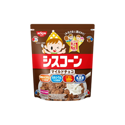 Nissin Cisco Mild Chocolate, 7.1 oz (200 g) × 8 Bags | Japanese Sweet Snack