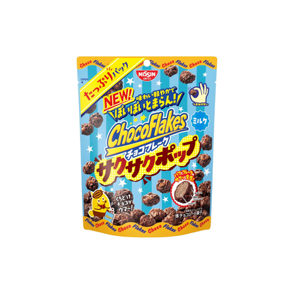 Nissin Cisco Chocolate Flakes Crispy Pops, Generous Pack, 2.2 oz (63 g) × 12 Bags | Japanese Sweet Snack
