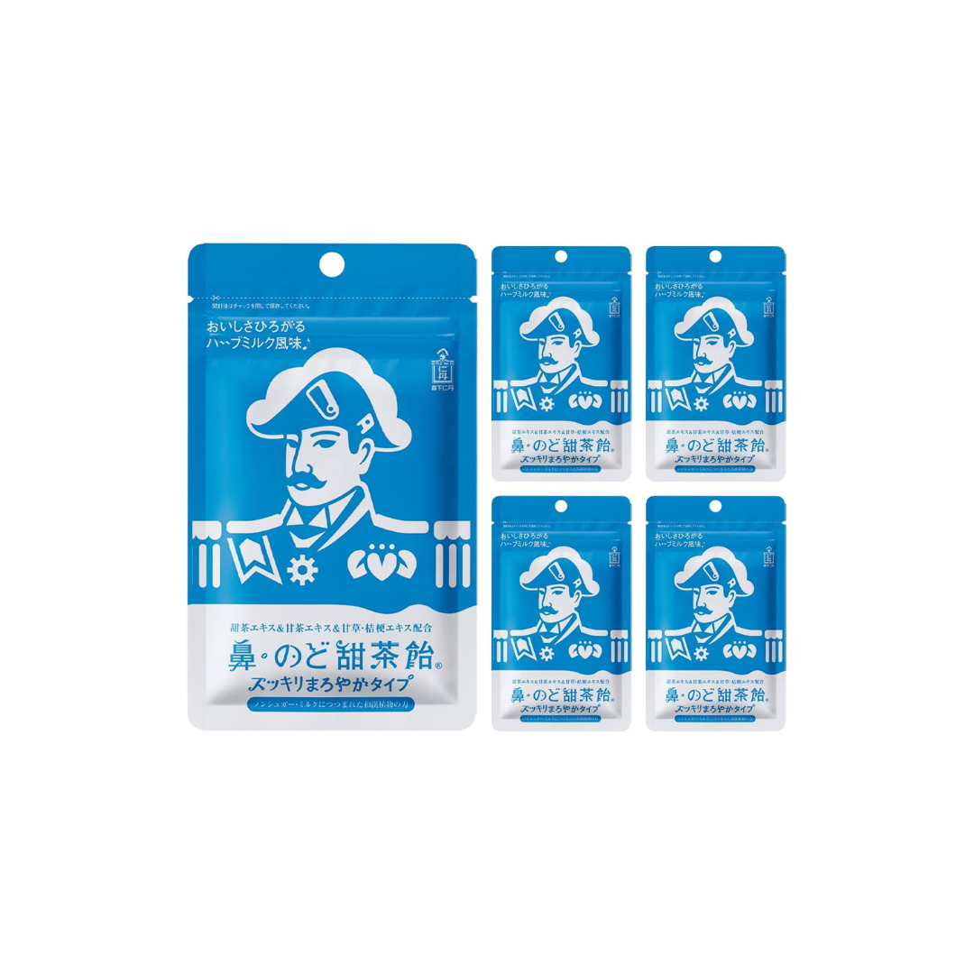 Morishita Jintan Tencha Nose &amp; Throat Lozenges – Menthol Refreshing (5 Packs)
