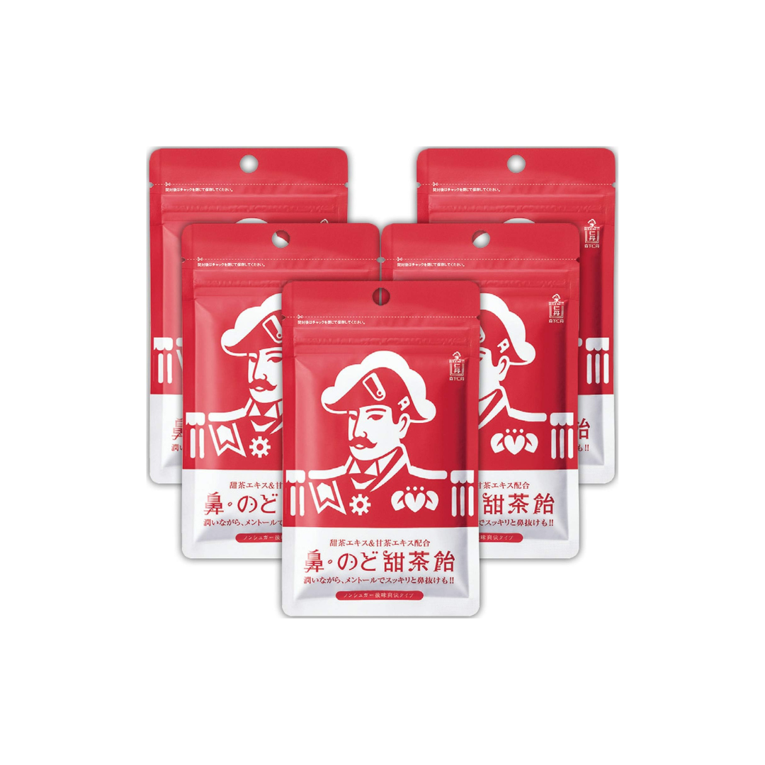 Morishita Jintan Tencha Nose &amp; Throat Lozenges – Sugar-Free Menthol Refreshing (5 Packs)