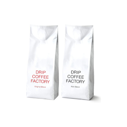 Drip Coffee Factory Rich &amp; Original Assortment Coffee – Medium Ground Powder, 1 kg (500 g × 2 Bags)