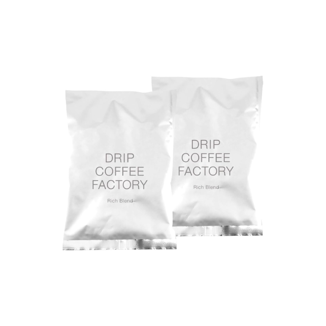 Drip Coffee Factory Rich Blend Coffee – Whole Beans, 400 g (200 g × 2 Bags)