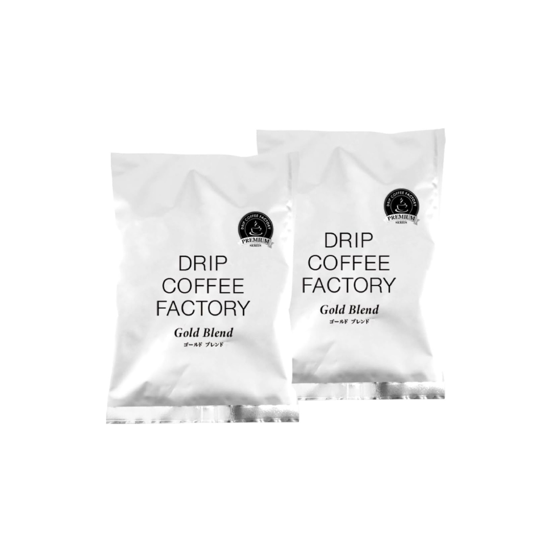 Drip Coffee Factory Gold Blend Coffee Powder – Medium Ground, 400 g (200 g × 2 Bags)