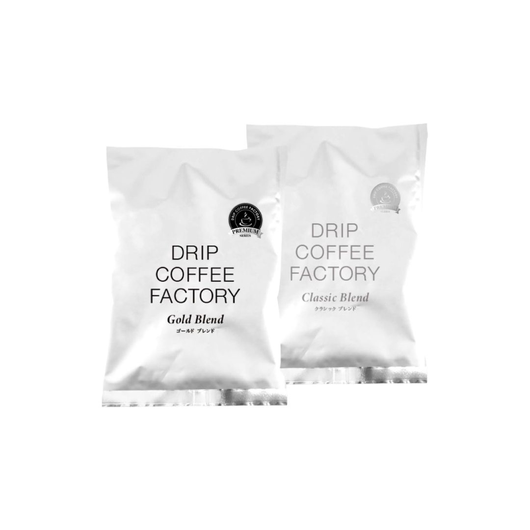 Drip Coffee Factory Gold &amp; Classic Blend Premium Series – Whole Beans, 400 g (200 g × 2 Bags)