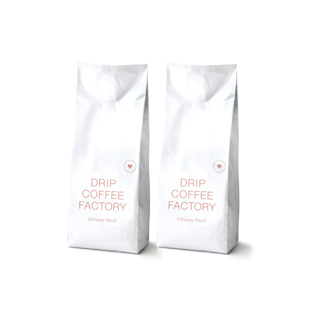 Drip Coffee Factory Ethiopia Decaf Coffee Beans – Whole Beans, 1 kg