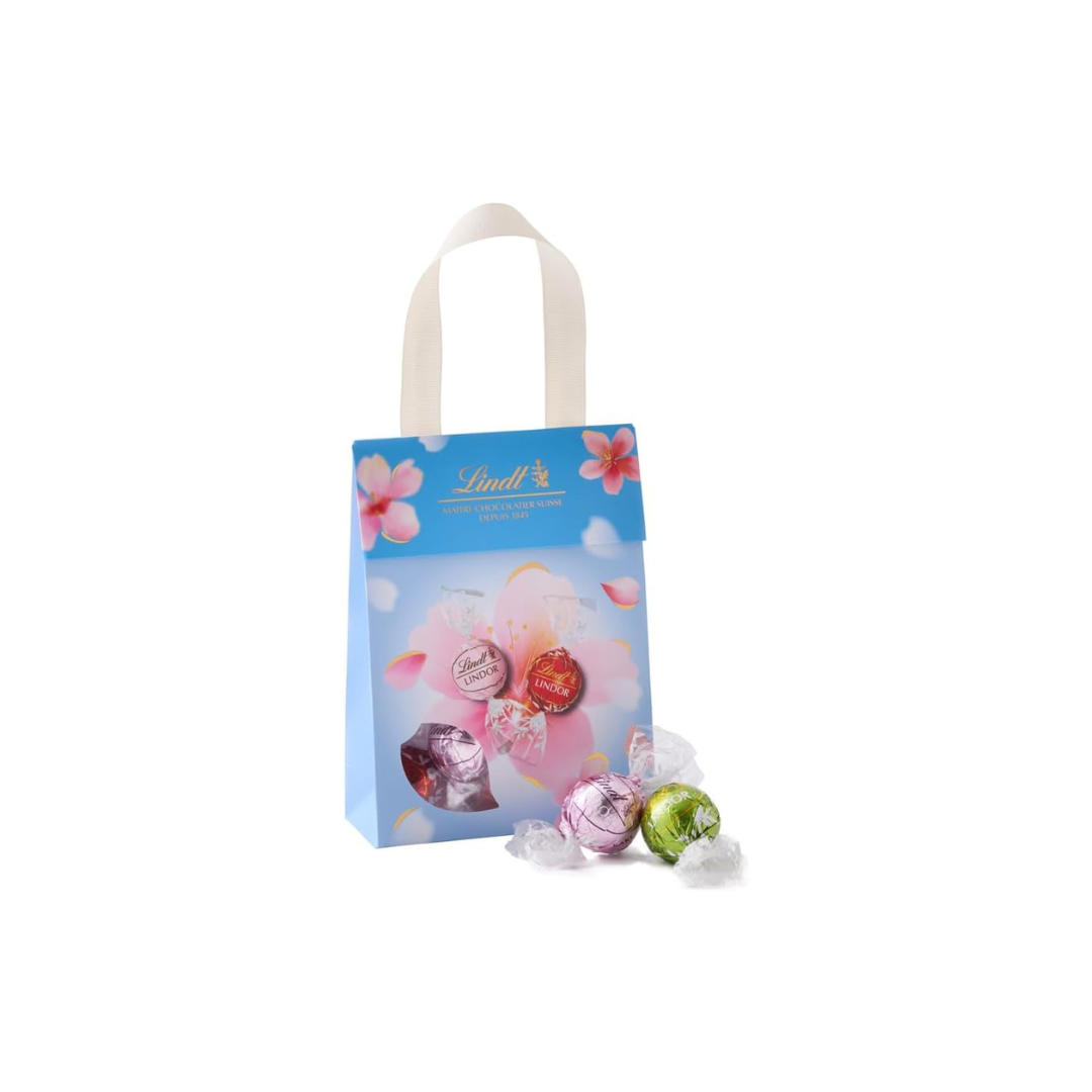 Lindt & Sprüngli Official Lindor Blue White Day Gift Bag – 6 Piece Cho ...