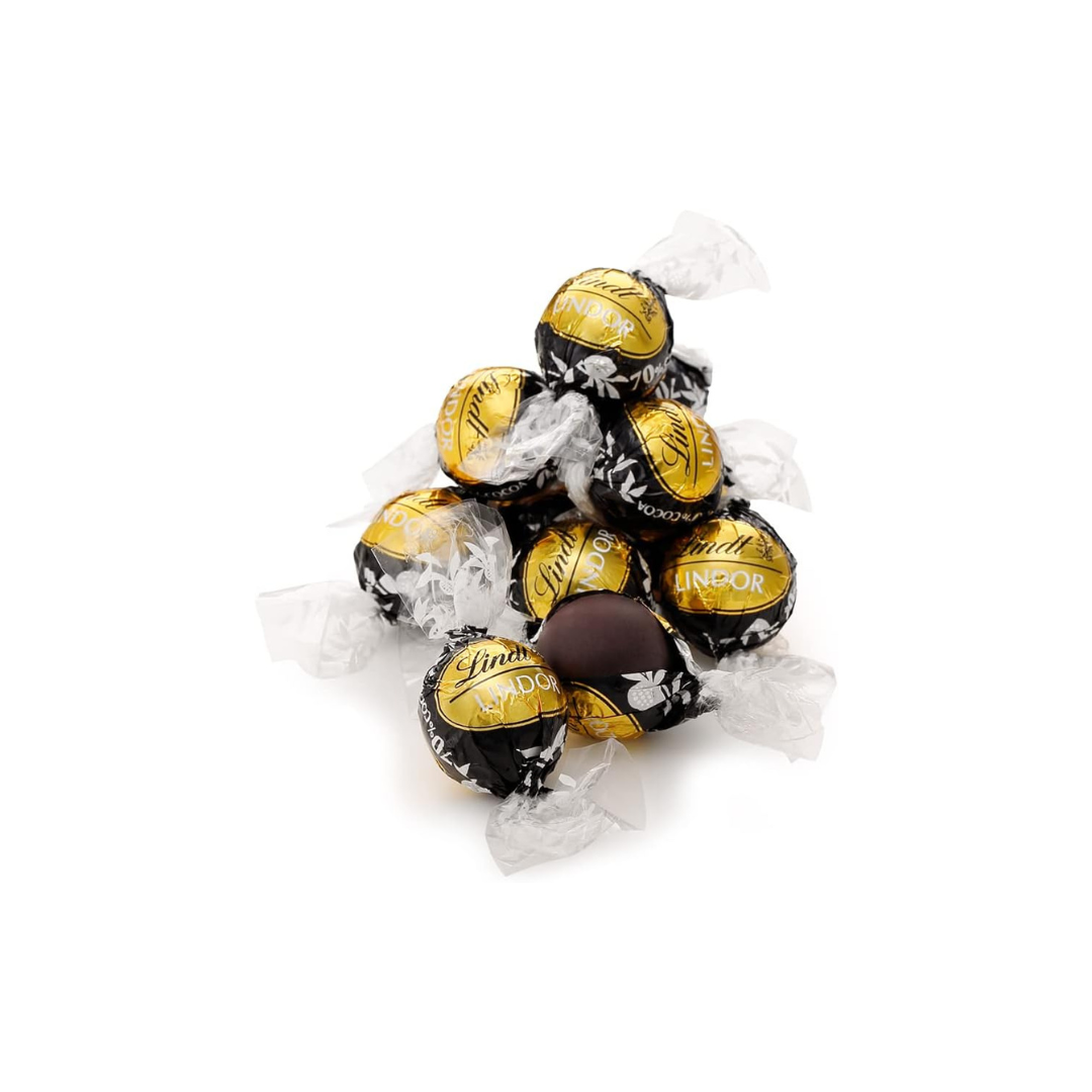 Lindt &amp; Sprüngli Lindor 70% Cocoa Dark Chocolate – Individually Wrapped Gift Sweets