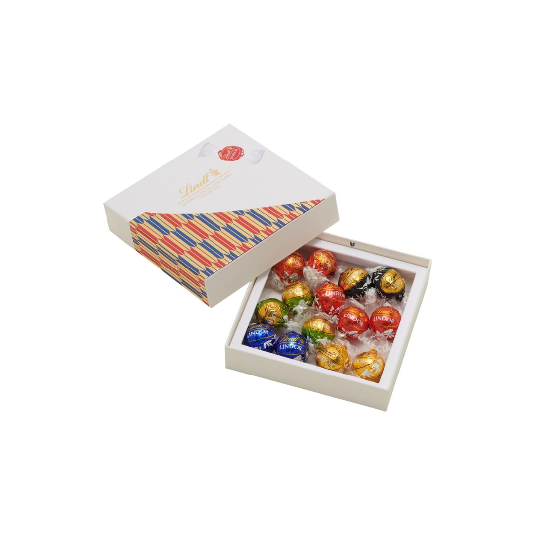 Lindt &amp; Sprüngli Lindor Japan Collection Box – 24 Piece Chocolate Gift Set with Fuji M Shopping Bag