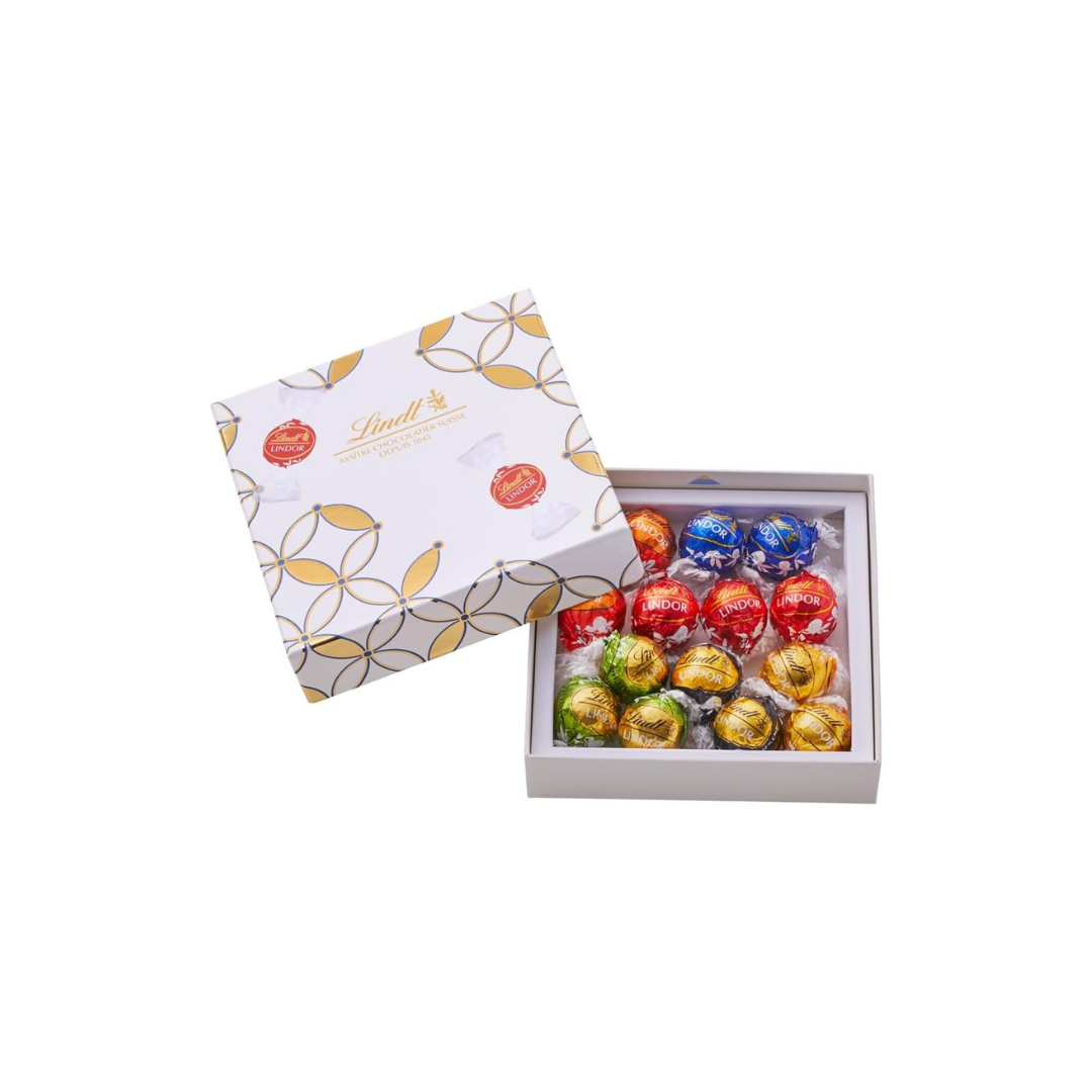 Lindt &amp; Sprüngli Official Lindor Japan Collection Cloisonné Box – 14 Piece Chocolate Gift Set