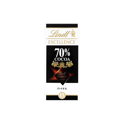 Lindt &amp; Sprüngli Lindt Excellence 70% Cocoa Dark Chocolate Bar – 3.5 oz (100 g)