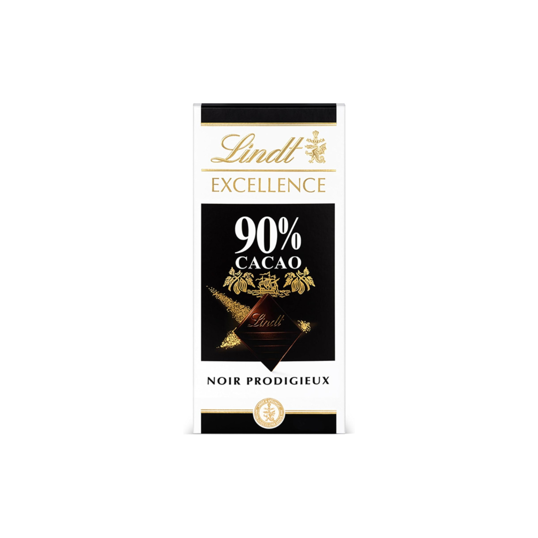 Lindt &amp; Sprüngli Lindt Excellence 90% Cocoa Dark Chocolate Bar – 100 g