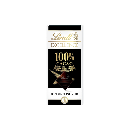 Lindt &amp; Sprüngli Lindt Excellence 100% Cocoa Dark Chocolate Bar – 50g