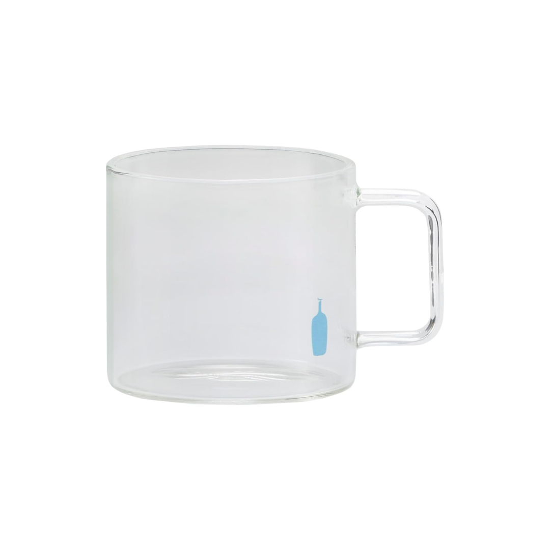 Blue Bottle Coffee Glass Mug – Elegant Clear Coffee Cup