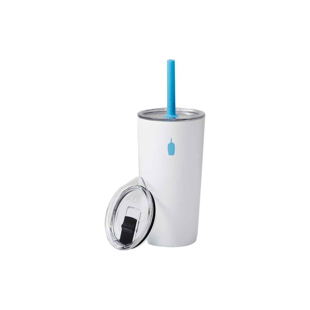 Blue Bottle Coffee Commuter Cup with Straw – 16 oz Travel Tumbler