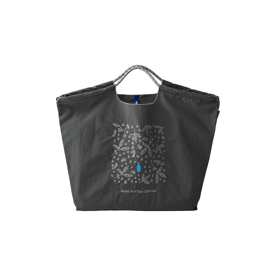 Blue Bottle Coffee Embroidery Eco Bag – Coffee Leaves Design