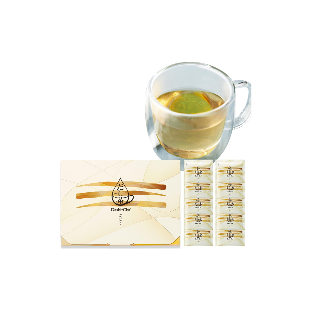 Dashi-Cha Dashi Tea with Bonito 10 Servings Drinkable Dashi Gift Petit luxury Drip bag | Caffeine-free [Supervised by Chef Hasegawa of 2Michelin stars restaurant "Den"] | Made in Japan | Japanese Tea