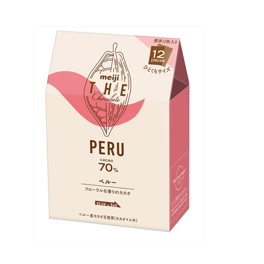 Meiji The Chocolate Peruvian Cacao 70% 42g (Pack of 2) (Made in Japan)