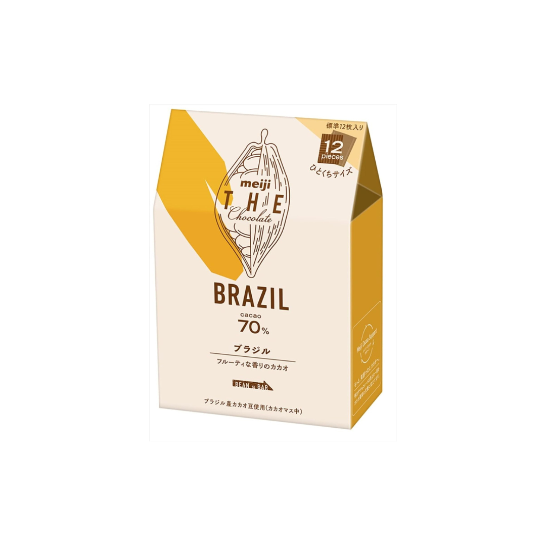 Meiji The Chocolate Brazilian Cacao 70% 42g (Pack of 2) (Made in Japan)