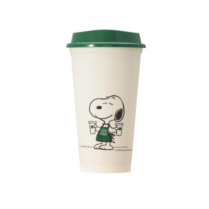 Starbucks x Peanuts Snoopy Reusable Cup 473ml (16.6 fl oz) – Limited Edition White Collaboration Tumbler | Eco-Friendly &amp; Lightweight