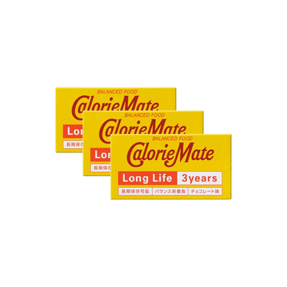 Otsuka Pharmaceutical Calorie Mate Long Life Chocolate – Pack of 2 | 3-Year Shelf Emergency Food