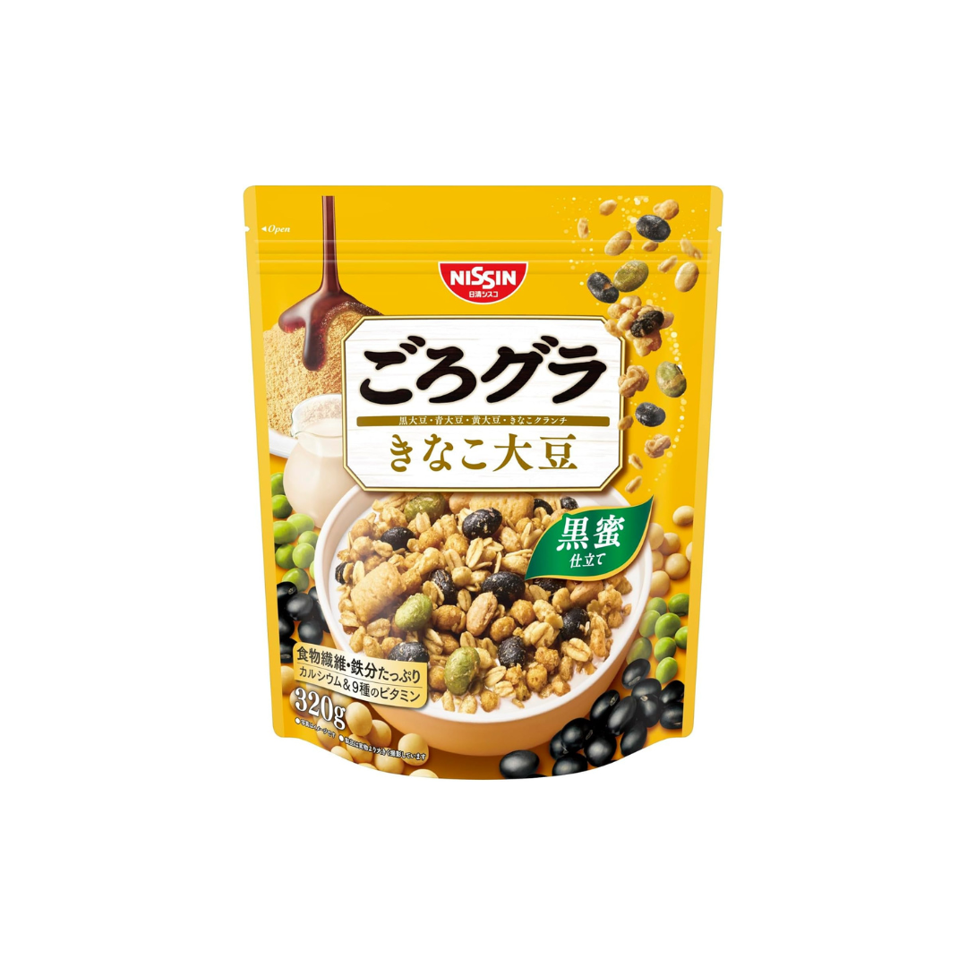 Nissin Cisco Gorgra Kinako Soybean Cereal – Roasted Japanese Crunch Pack