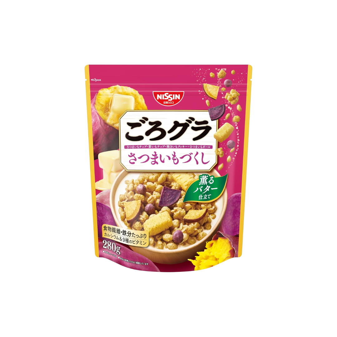 Nissin Cisco Gorura Sweet Potato Granola – Crunchy Japanese Sweet Delight