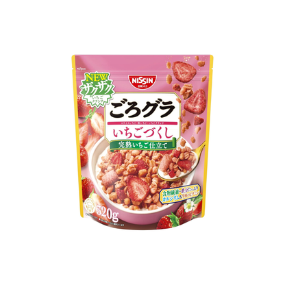 Nissin Cisco Gorogra Strawberry Delight Cereal – Fruity Japanese Crunch