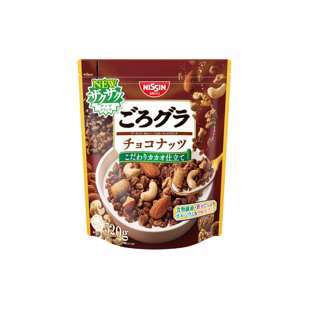 Nissin Cisco GoroGura Chocolate Nuts Granola – Rich Crunchy Japanese Delight