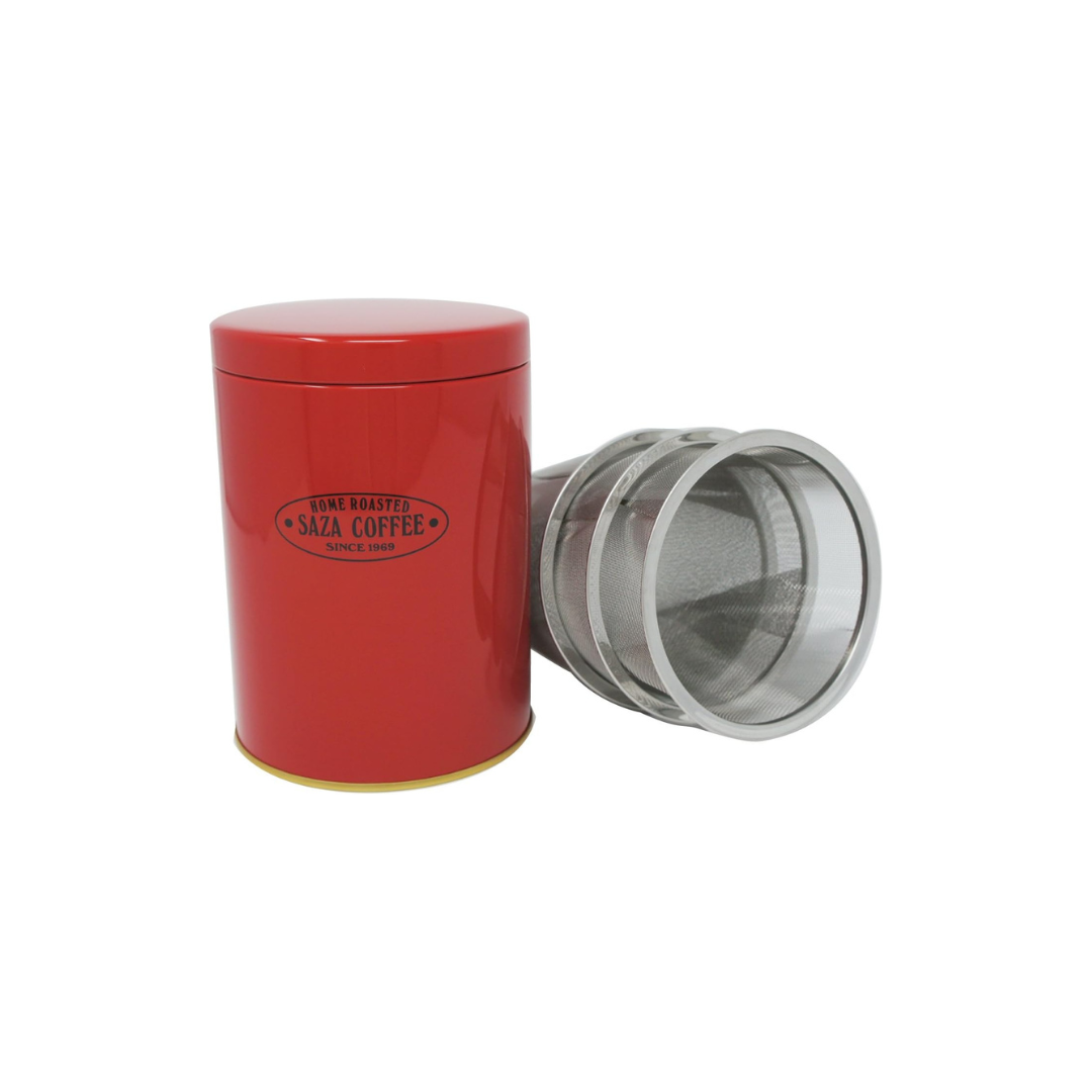 Saza Coffee Powder Control Stocker – Mesh Coffee Bean Storage Canister | 3-Type Fine Powder Control Container | 200g Coffee Bean Storage Solution
