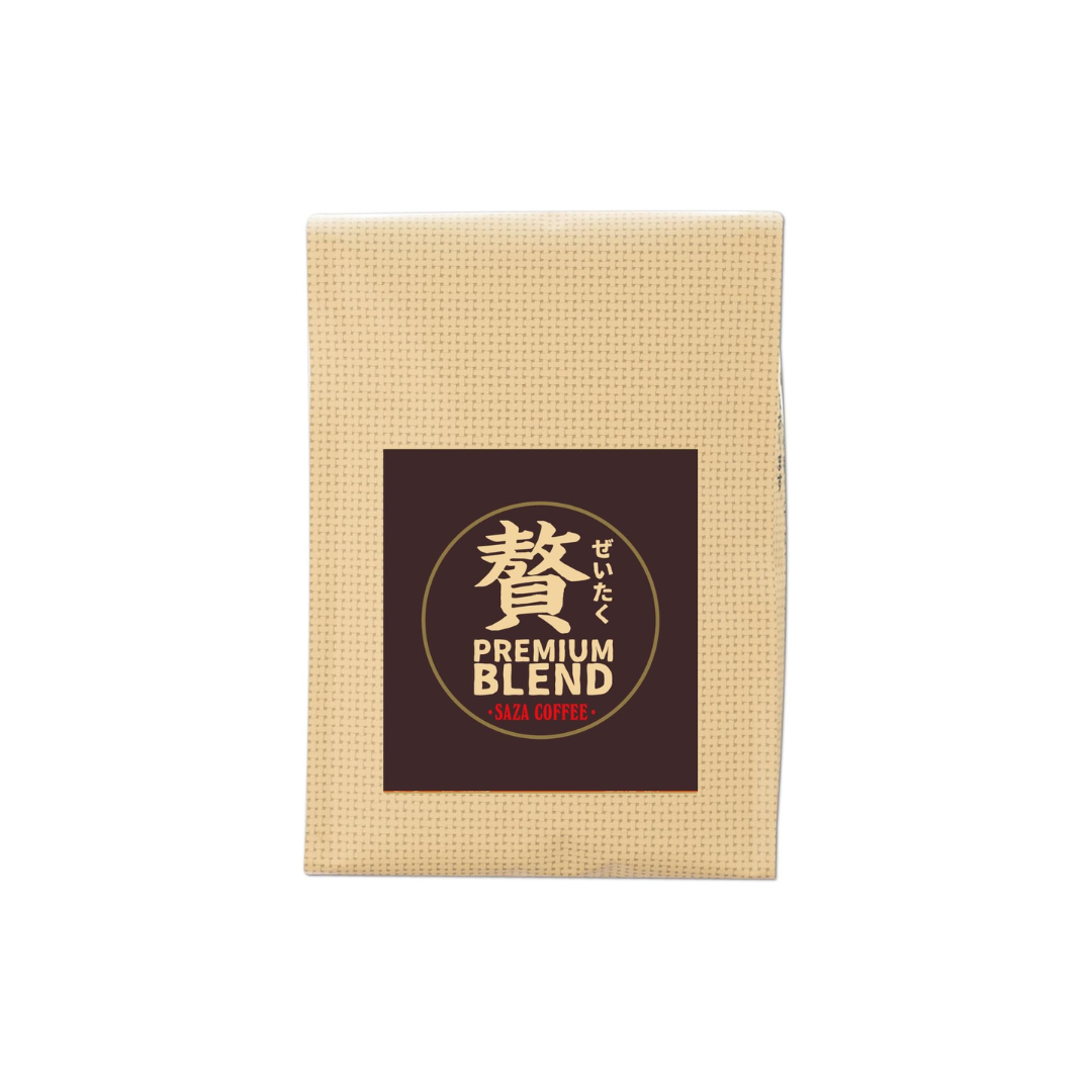 SAZA COFFEE Luxury Blend Beans – 200g Premium Regular Coffee Beans | Rich &amp; Elegant Japanese Coffee Blend